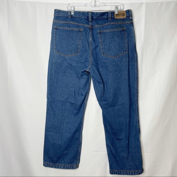Duluth Trading Ballroom Relax Fit Dark Wash Jeans - Picture 3 of 8